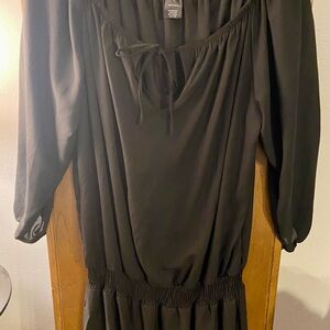 Sociology Black Long Sleeve Dress
